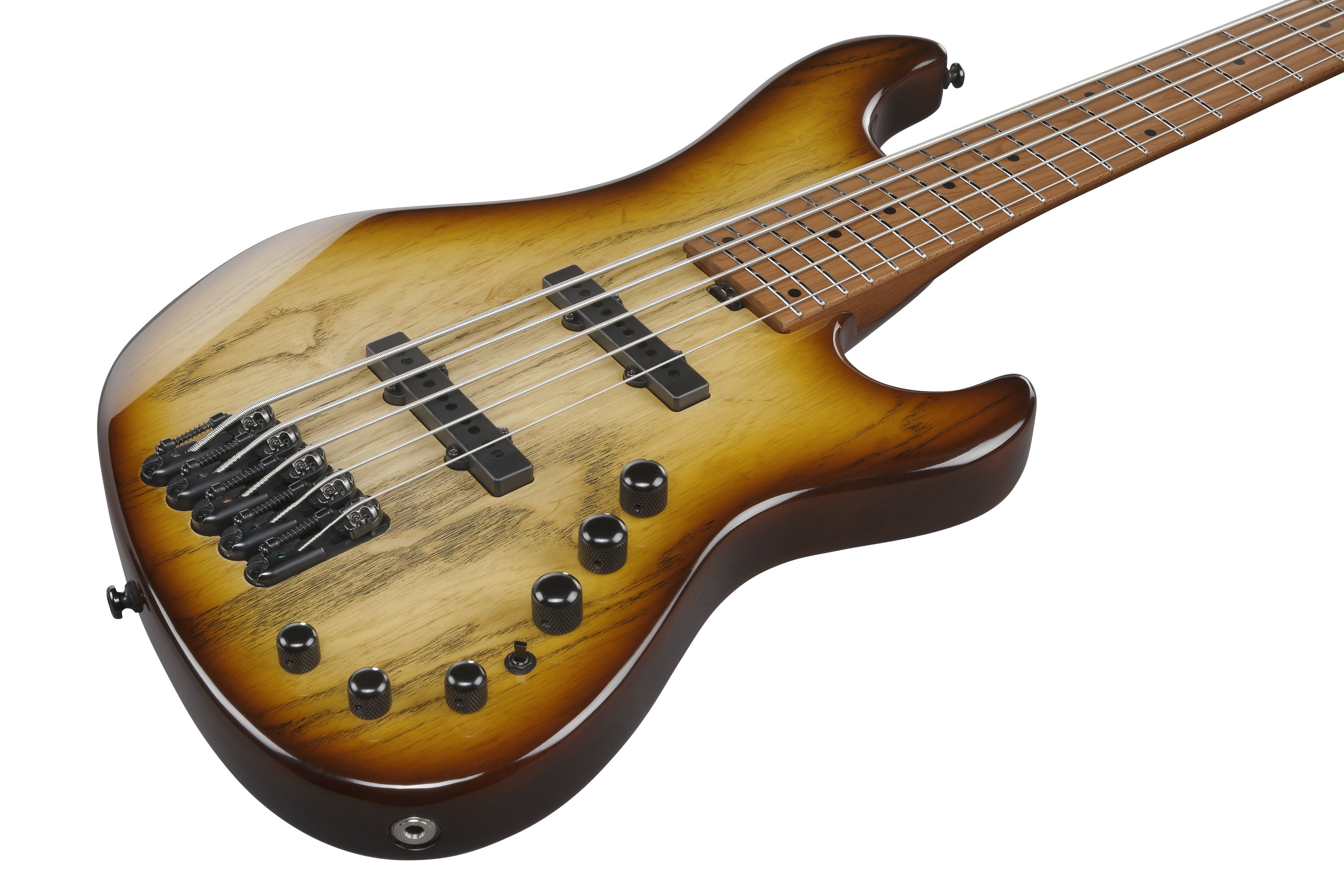 MDM1305-NAB 5-String E-Bass Natural Stained Amber Burst 